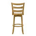 Melindra - Modern Farmhouse Swivel Wood Bar Height Kitchen Bar Stool - Simple Home Plus