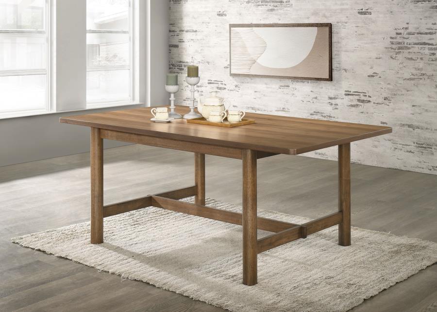 Crestmore - Rectangular Wood Dining Table - Walnut - Simple Home Plus