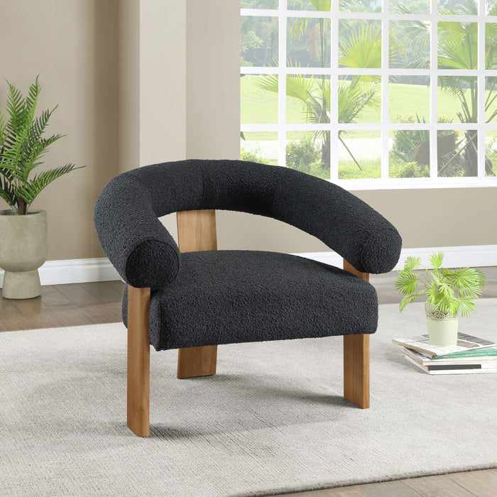 Winston - Accent Chair With Natural Legs - Simple Home Plus