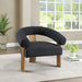 Winston - Accent Chair With Natural Legs - Simple Home Plus