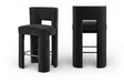 Zuno - Velvet Performance Fabric Upholstered Bar Stool (Set of 2) - Simple Home Plus