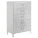 Cassia - 5-Drawer Bedroom Chest Of Drawers - White High Gloss - Simple Home Plus