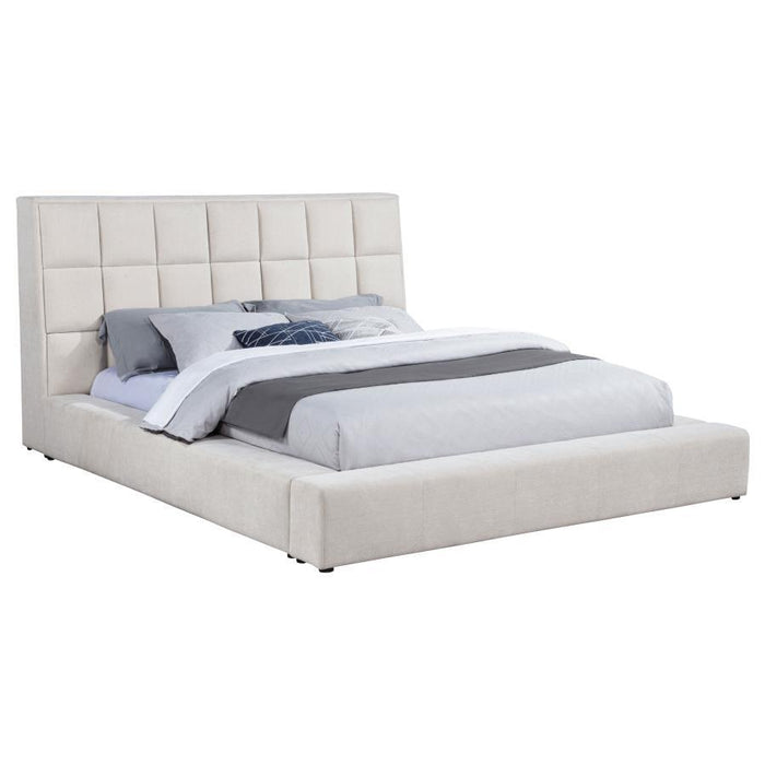 Dreux - Upholstered Panel Platform Bed - Simple Home Plus