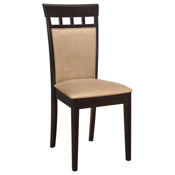 Gabriel - Closed Back Side Chairs (Set of 2) - Cappuccino - Simple Home Plus