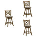 Kodi - Modern Farmhouse Swivel Wood Counter Height Kitchen Bar Stool - Simple Home Plus