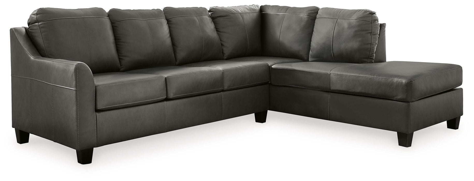 Valderno - Fog - 2-Piece Sectional With Raf Corner Chaise - Simple Home Plus