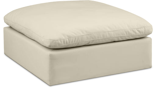 Comfy - Faux Leather Ottoman - Simple Home Plus