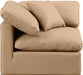 Indulge - Faux Leather Corner Chair - Tan - Simple Home Plus