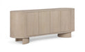 Caldra - Oak Veneer And Solid Wood Sideboard / Buffet - Simple Home Plus
