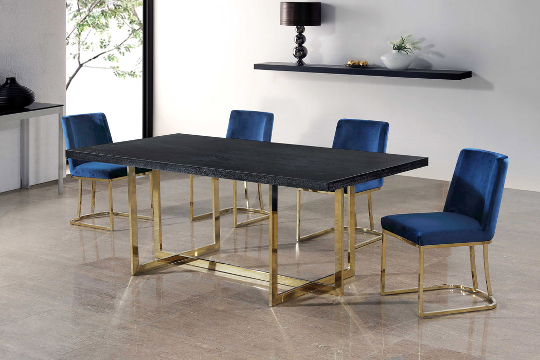 Heidi - Dining Chair with Gold Legs (Set of 2) - Simple Home Plus