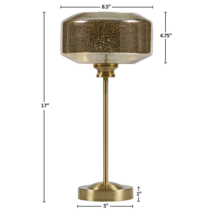 Lumivive - Mercury Glass Table Lamp - Gold - Simple Home Plus
