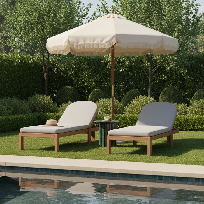 Newport - Water Resistant Fabric Upholstered Outdoor Patio Lounge Chair - Simple Home Plus