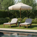 Newport - Water Resistant Fabric Upholstered Outdoor Patio Lounge Chair - Simple Home Plus