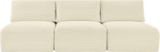 Shaggy - 3 Seat Modular Armless Sofa - Simple Home Plus