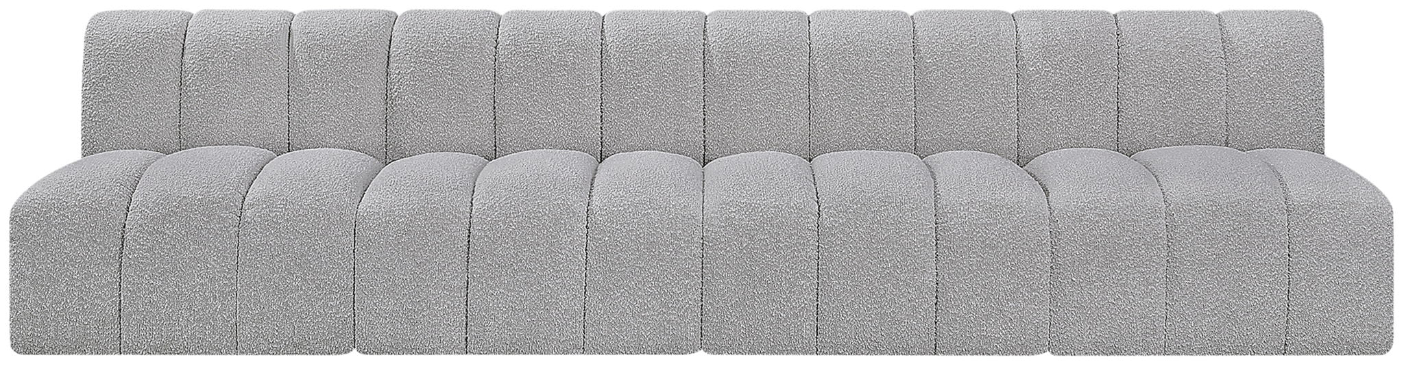 Arc - Boucle Fabric 4 Seats Modular Sofa - Simple Home Plus