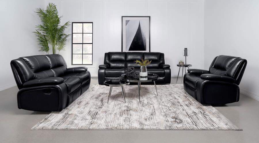 Camila - Upholstered Reclining Sofa Set - Simple Home Plus