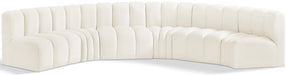 Arc - Velvet 6 Piece U-Shaped Modular Sofa - Simple Home Plus