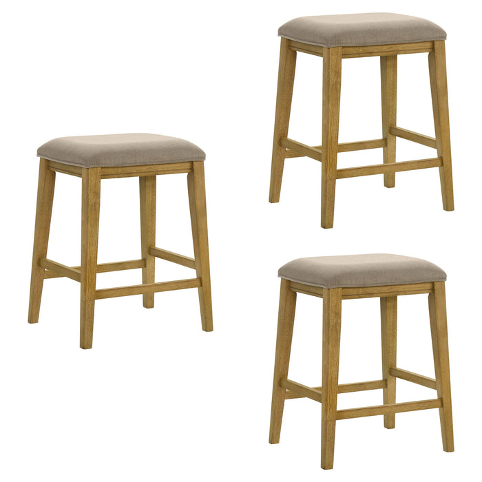 Jane - Contemporary Transitional Wood Counter Height Kitchen Bar Stool - Simple Home Plus
