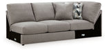 Lindon - RAF Armless Loveseat With Wedge - Smoke - Simple Home Plus