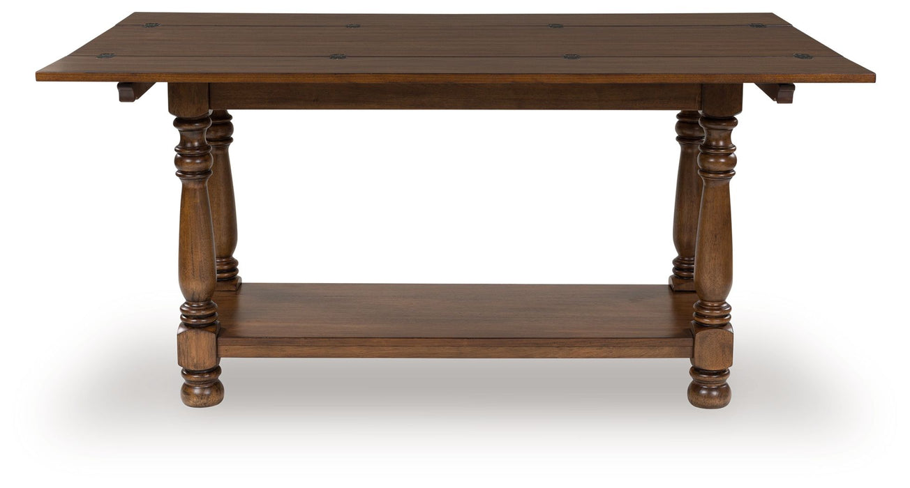 Sturlayne - Brown - Flip Top Sofa Table - Simple Home Plus