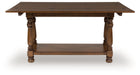 Sturlayne - Brown - Flip Top Sofa Table - Simple Home Plus