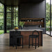 Conrad - Velvet Counter Stool With Black Legs - Simple Home Plus