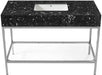 Marmo - Engineered Marble Bathroom Vanity With Chrome Base - Simple Home Plus
