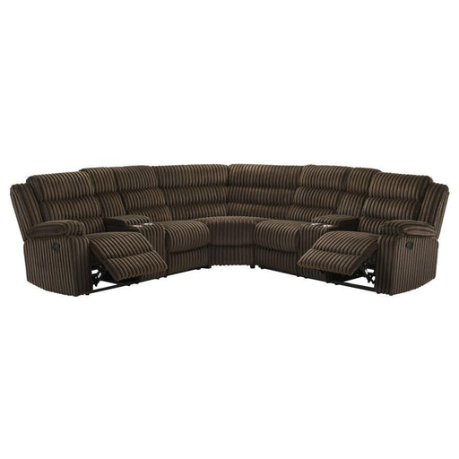 Atkinson - Upholstered Reclining Sectional Sofa - Simple Home Plus