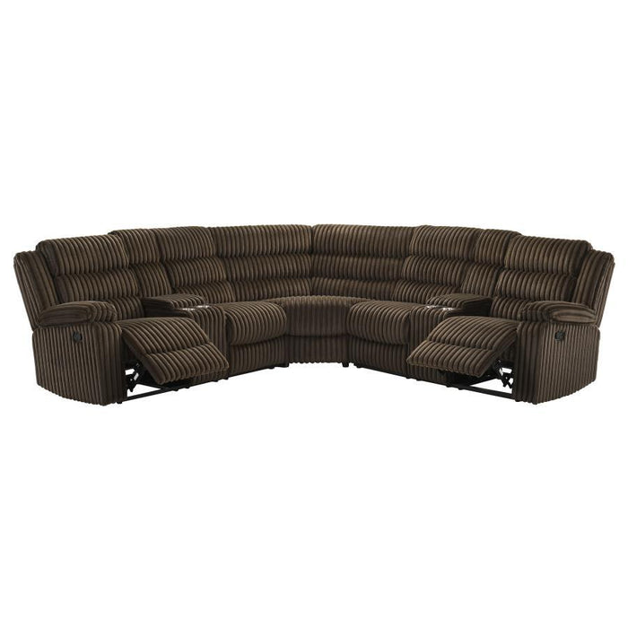 Atkinson - Upholstered Reclining Sectional Sofa - Simple Home Plus