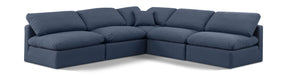 Indulge - Linen 5 Piece Modular Corner Armless Sectional - Simple Home Plus