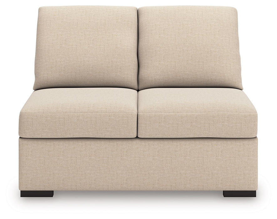 LadyMae - Armless Loveseat - Twill - Simple Home Plus