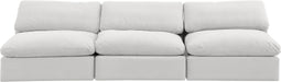 Comfy - Velvet Modular Armless Sofa 3 Seats - Simple Home Plus