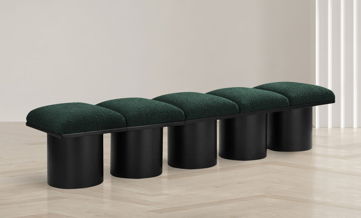 Pavilion - 5 Piece Modular Bench With Black Base - Simple Home Plus