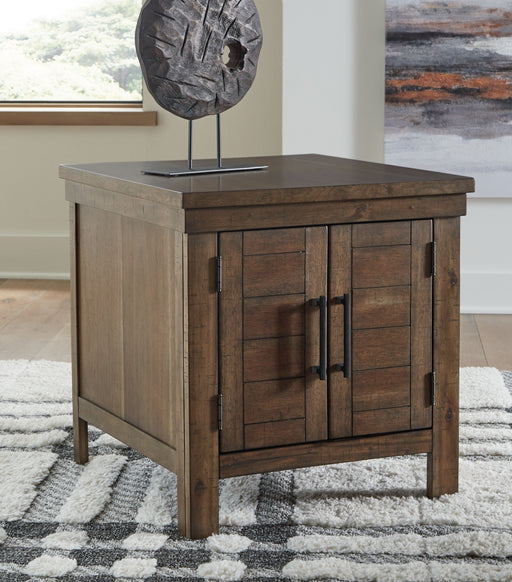 Moriville - Grayish Brown - Rectangular End Table - Simple Home Plus