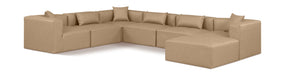Cube - 7 Piece Modular Sectional - Tan - Simple Home Plus