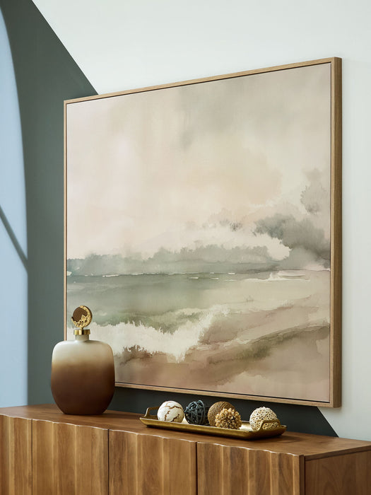 Vallus - Wall Art - Blush / Green / Gray - Simple Home Plus