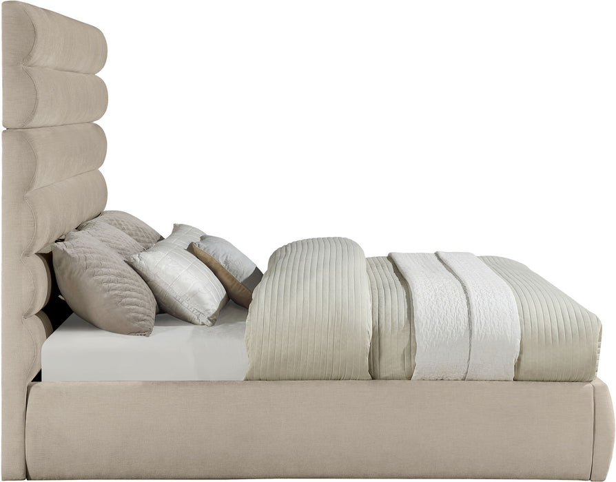 Adam - Chenille Fabric Bed With 70.5" Headboard - Simple Home Plus