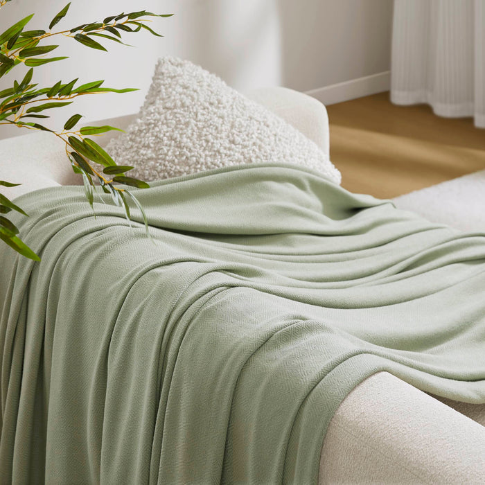 Bamboo Cotton - King Rayon From Blanket - Sage Green - Simple Home Plus