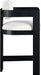 Sacha - Linen Stool With Black Base - Simple Home Plus
