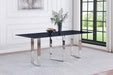 Desden - Rectangular Sintered Stone Dining Table - Gray - Simple Home Plus