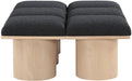 Pavilion - 6 Piece Modular Bench With Natural Base - Simple Home Plus