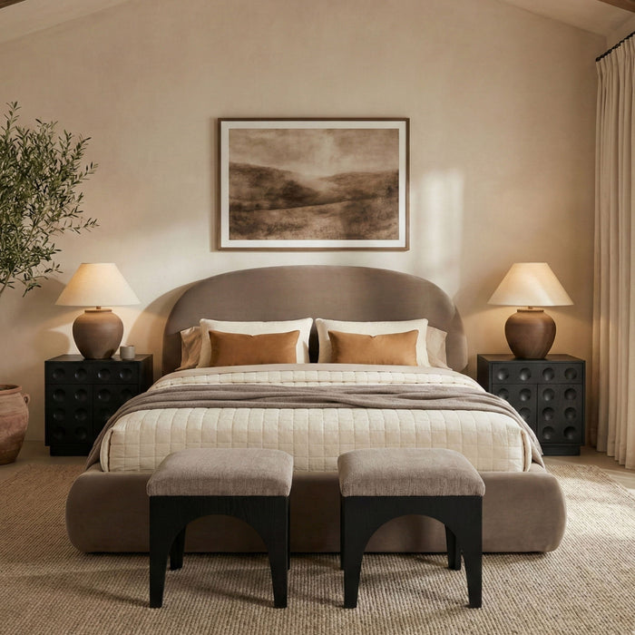 Celine - Upholstered Bed - Simple Home Plus