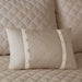 Breanna - King 4 Piece Reversible Tailored Bedspread Set - Neutral - Simple Home Plus