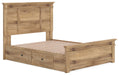 Makidern - Panel Storage Bed With 2 Under Bed Storage Units - Simple Home Plus