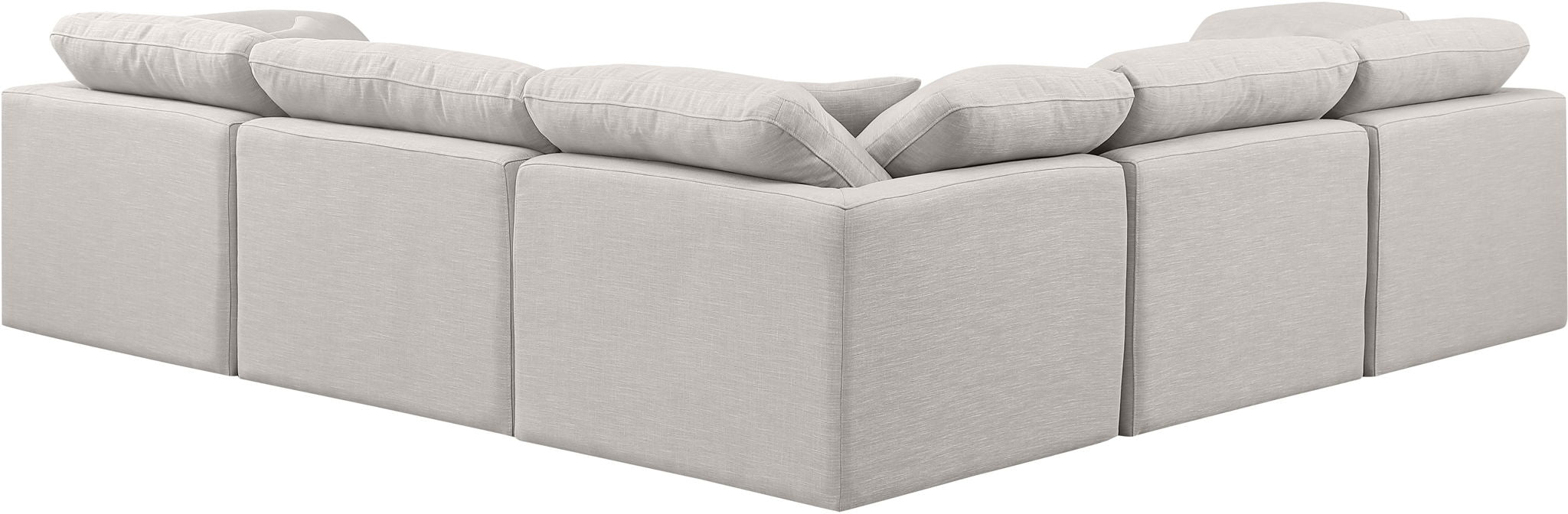 Indulge - Linen 5 Piece Modular Corner Sectional - Simple Home Plus