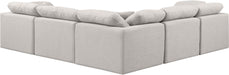 Indulge - Linen 5 Piece Modular Corner Sectional - Simple Home Plus