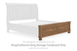 Feddinger - King/California King Storage Footboard - Medium Brown - Simple Home Plus