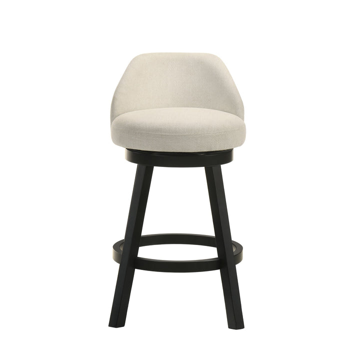 Erika - Modern Transitional Swivel Wood Counter Height Kitchen Bar Stool - Simple Home Plus