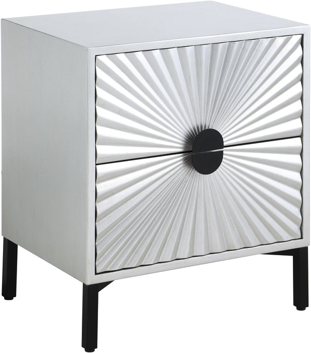 Glitz - Side Table - Antique Silver - Simple Home Plus