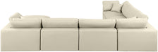Comfy - 7 Piece Faux Leather Modular Sectional With Chaise - Simple Home Plus